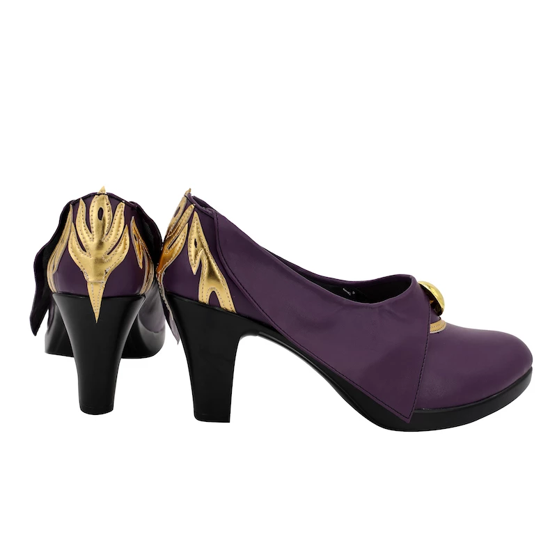 Genshin Impact Keqing Purple Cosplay Shoes - Image 4
