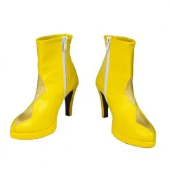 2020 Movie Birds Of Prey Harley Quinn Yellow Suit Cosplay Shoes