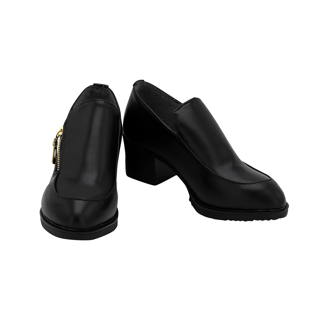 JoJo's Bizarre Adventure: Golden Wind Bruno Bucciarati Black Cosplay Shoes - Image 2