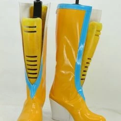JoJo'S Bizarre Adventure Part 6 Stone Ocean Jolyne Cujoh Yellow Cosplay Boots
