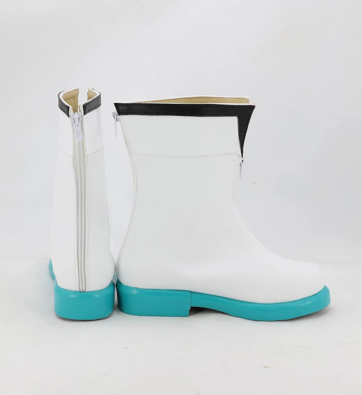 Tsukiuta. The Animation Rui Minaduki White Cosplay Boots - Image 3