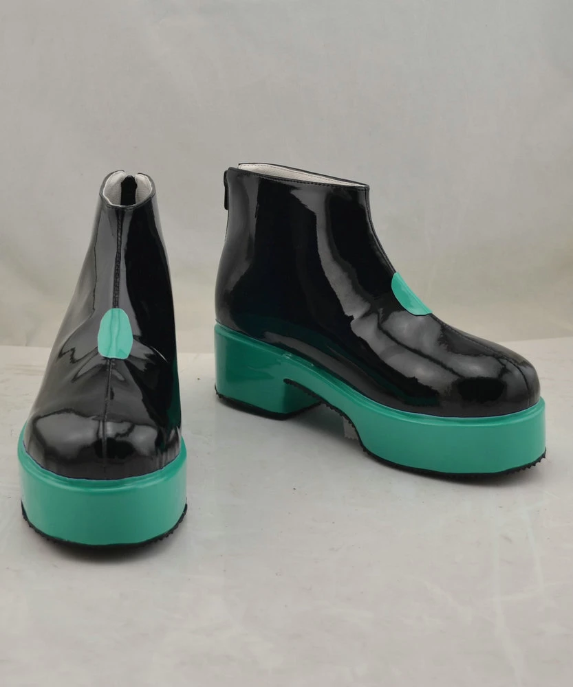 Vocaloid Miku Green Platform Cosplay Shoes