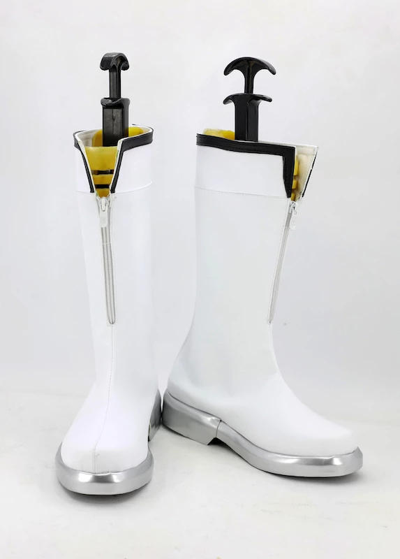 Tsukiuta. The Animation Shimotsuki Shun White Cosplay Boots