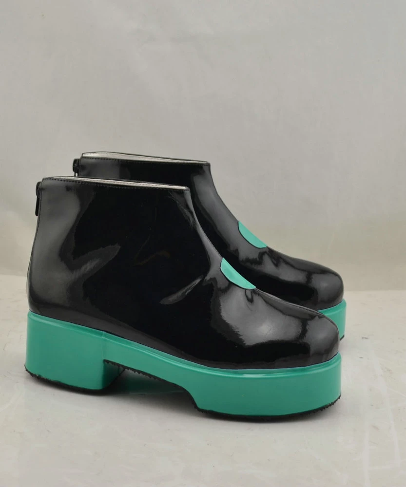 Vocaloid Miku Green Platform Cosplay Shoes - Image 2