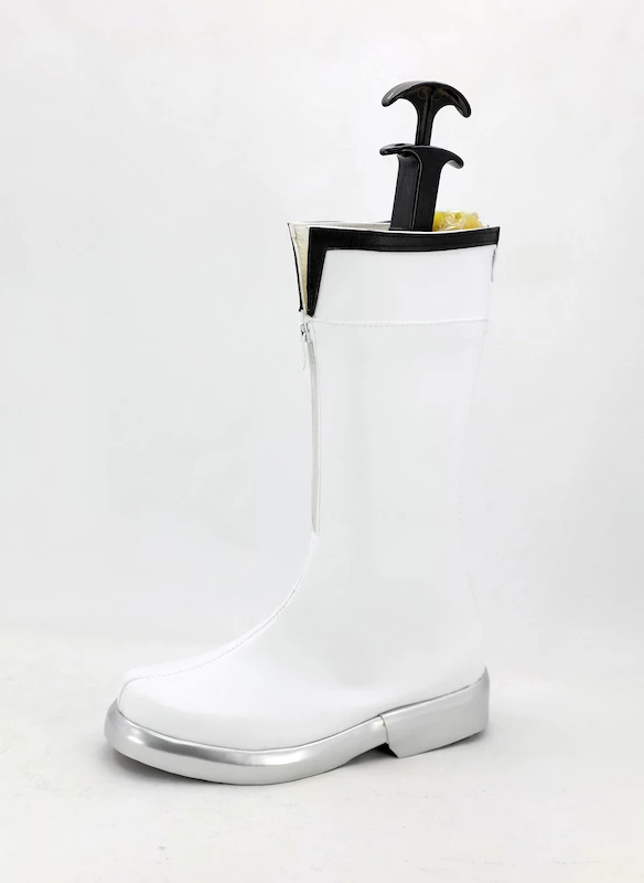 Tsukiuta. The Animation Shimotsuki Shun White Cosplay Boots - Image 3