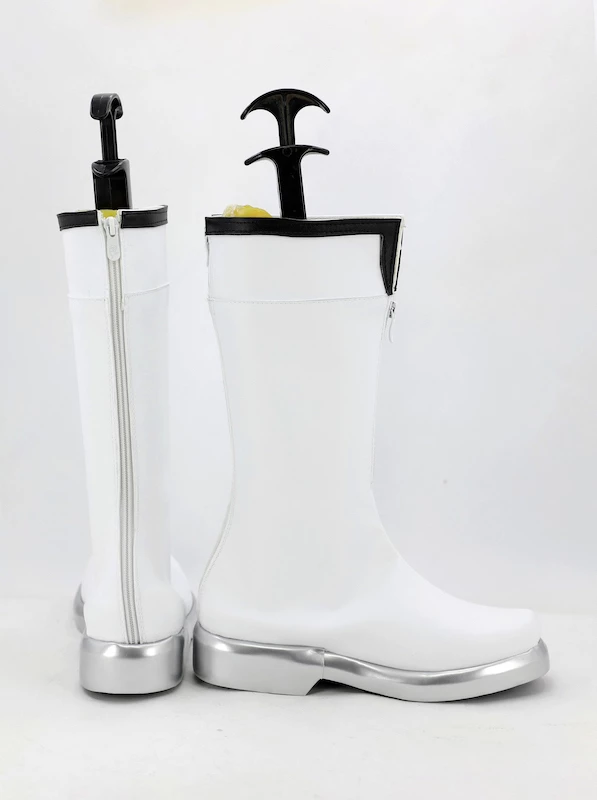 Tsukiuta. The Animation Shimotsuki Shun White Cosplay Boots - Image 4