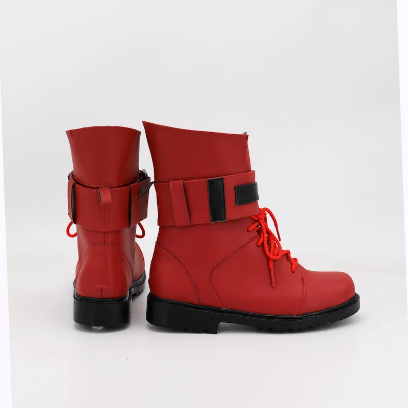 Final Fantasy VII Remake Tifa Lockhart Red Cosplay Shoes - Image 4