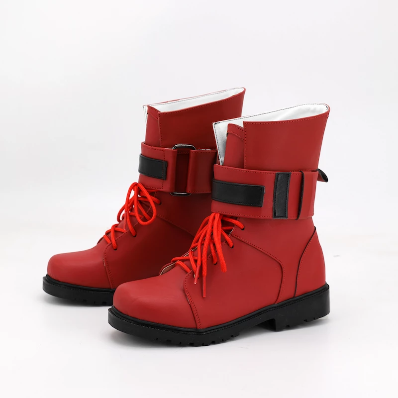 Final Fantasy VII Remake Tifa Lockhart Red Cosplay Shoes - Image 5