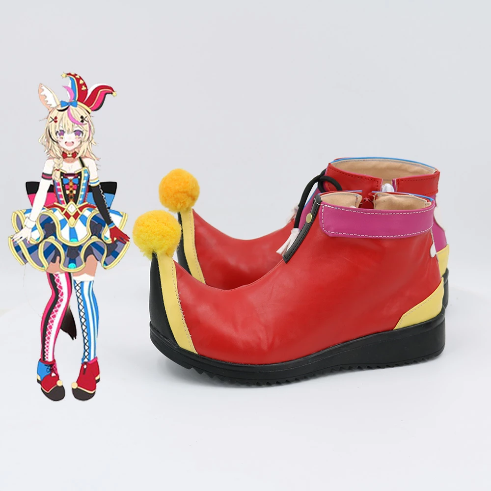 Virtual YouTuber Omaru Polka Red Cosplay Shoes - Image 3