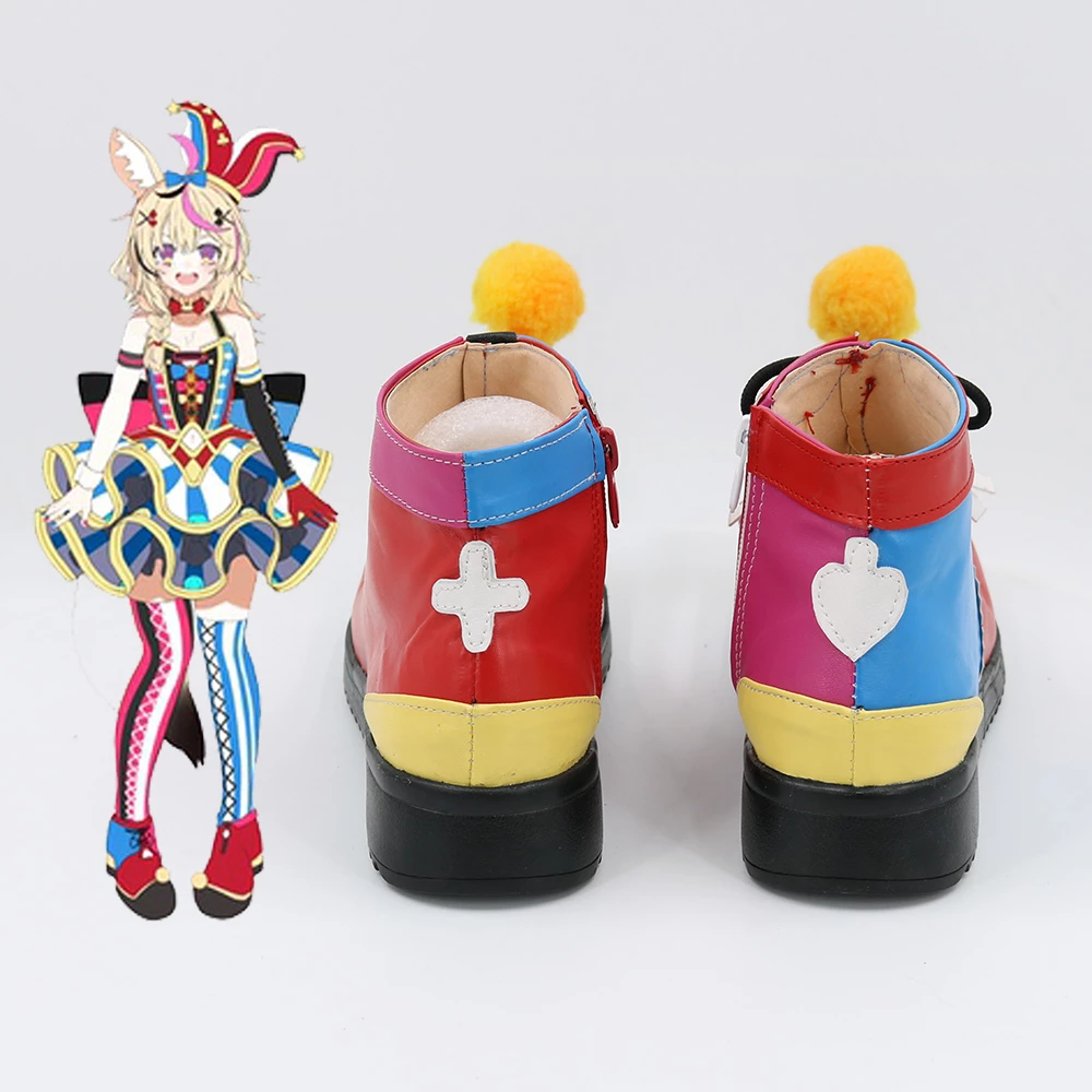 Virtual YouTuber Omaru Polka Red Cosplay Shoes - Image 4