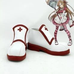 Sword Art Online Yuuki Asuna Cosplay Shoes