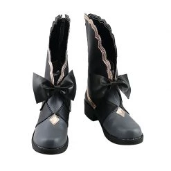 2021 Movie Disney's Cruella Cruella De Vil Black Cosplay Shoes