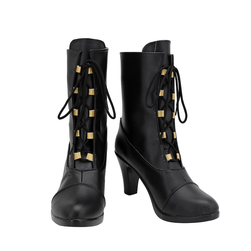 Final Fantasy VII Remake Cloud Strife Female Black Cosplay Shoes - Image 2