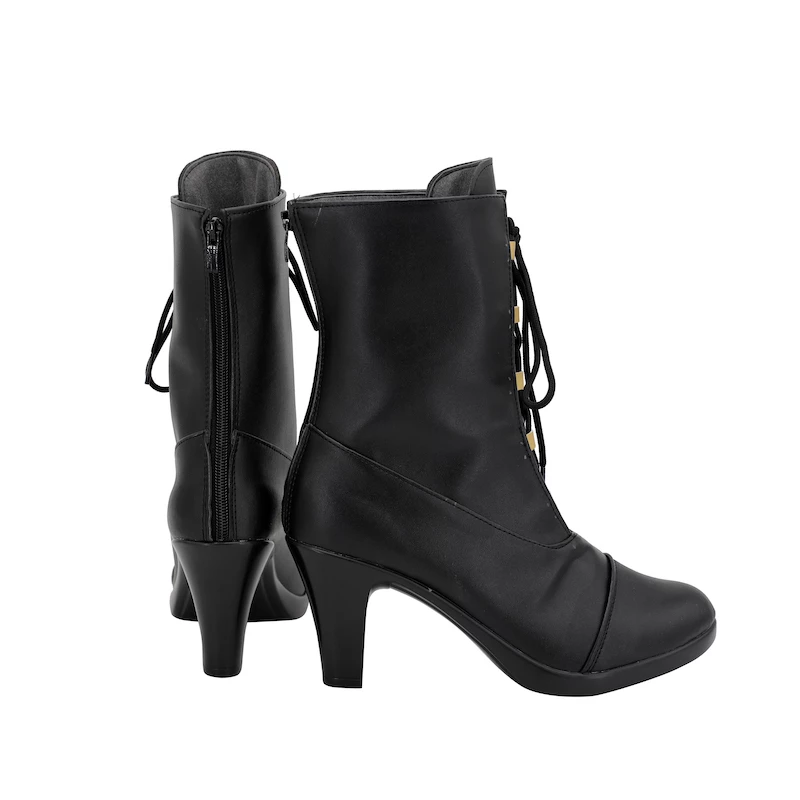 Final Fantasy VII Remake Cloud Strife Female Black Cosplay Shoes - Image 3