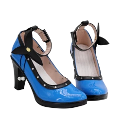 Final Fantasy VII Remake Tifa Lockhart Blue Cosplay Shoes