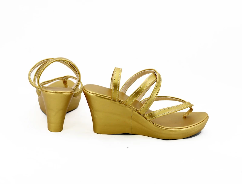Touken Ranbu Mikazuki Munechika Gold Cosplay Shoes - Image 3