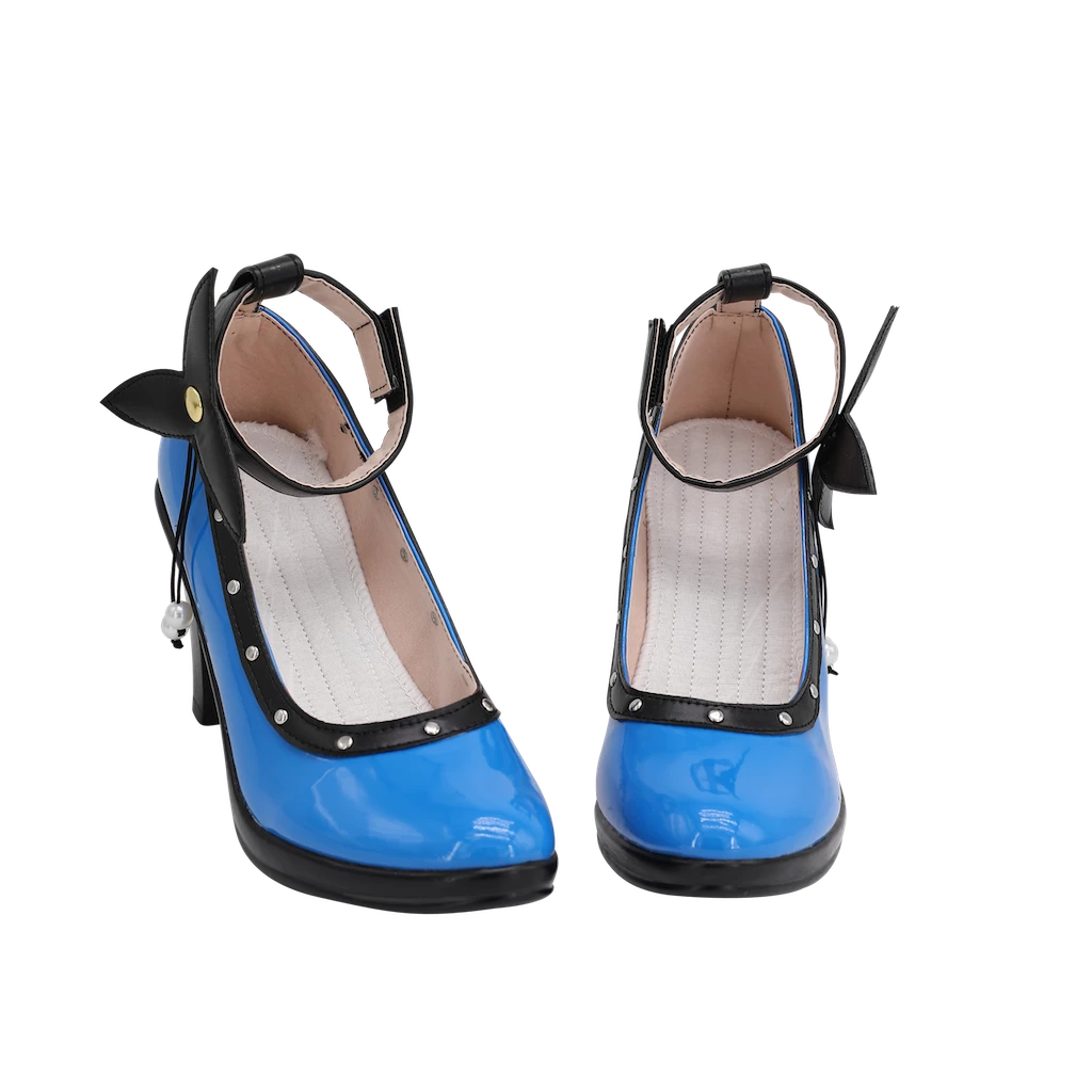 Final Fantasy VII Remake Tifa Lockhart Blue Cosplay Shoes - Image 5