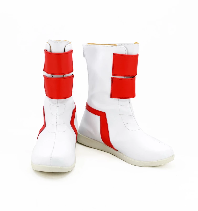 Future GPX Cyber Formula Asuka Sugo White Cosplay Shoes - Image 2