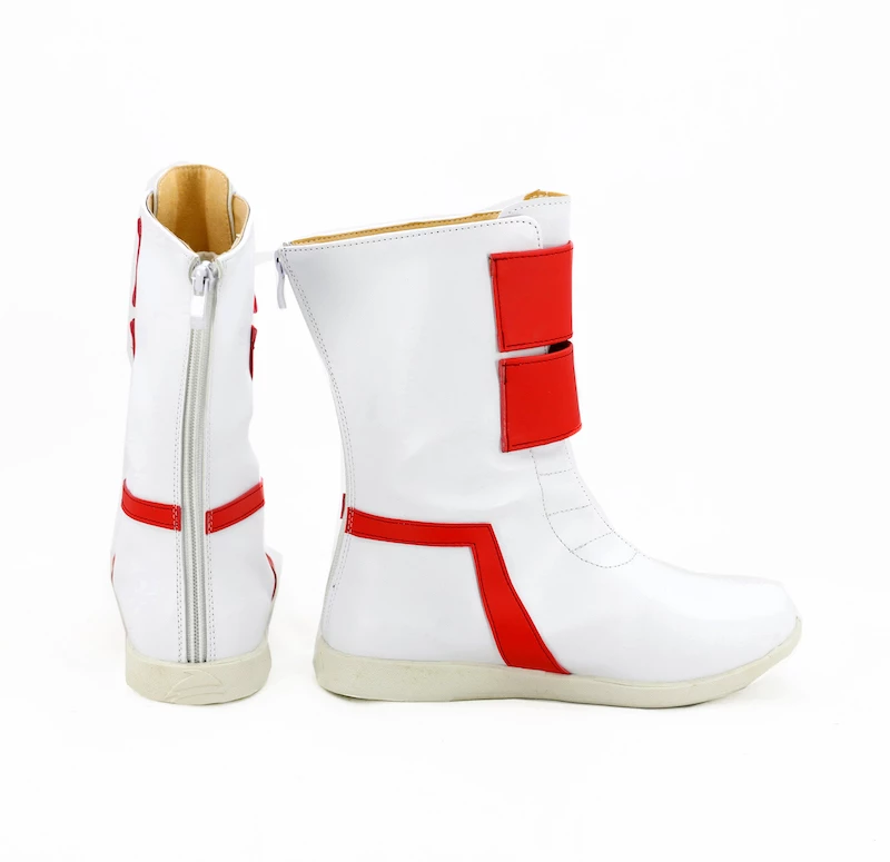 Future GPX Cyber Formula Asuka Sugo White Cosplay Shoes - Image 3