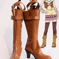 Tiger & Bunny Karina Lyle Blue Rose Brown Cosplay Boots