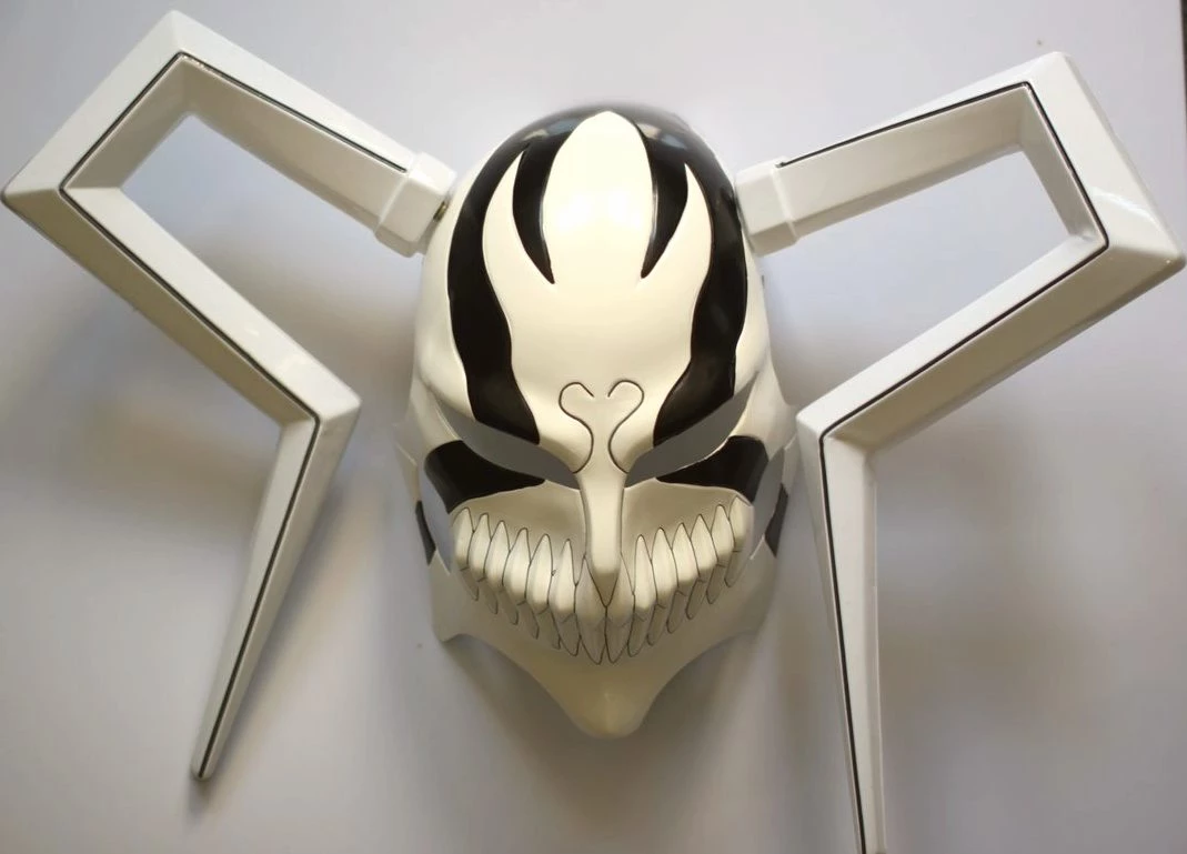 Black Bleach Ichigo Vizored PVC Cosplay Mask