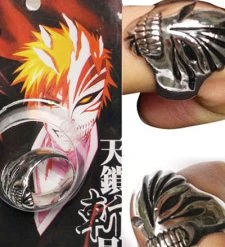 Black Bleach Urosaki Ichigo Hollows Alloy Cosplay Ring