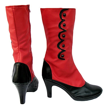 Black Butler Kuroshitsuji Madame Red Cosplay Boots - Image 2