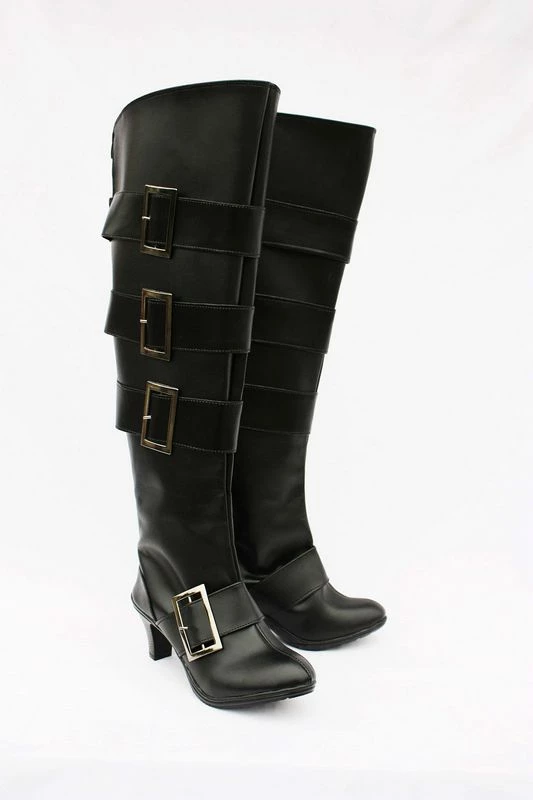 Black Butler Kuroshitsuji UnderTaker Imitation Leather Cosplay Boots