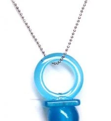 Blue Hitman Reborn Nipple Synthetic Opal Cosplay Necklace