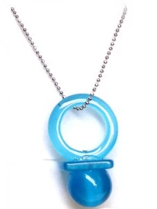 Blue Hitman Reborn Nipple Synthetic Opal Cosplay Necklace