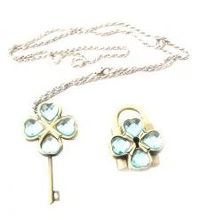 Blue Shugo Chara! Alloy Cosplay Key Necklace