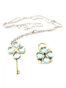 Blue Shugo Chara! Alloy Cosplay Key Necklace