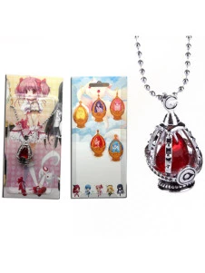 Red Puella Magi Madoka Magica Cosplay Pendant Necklace