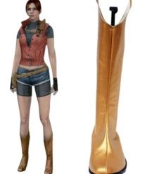 Resident Evil Claire Redfield Cosplay Boots