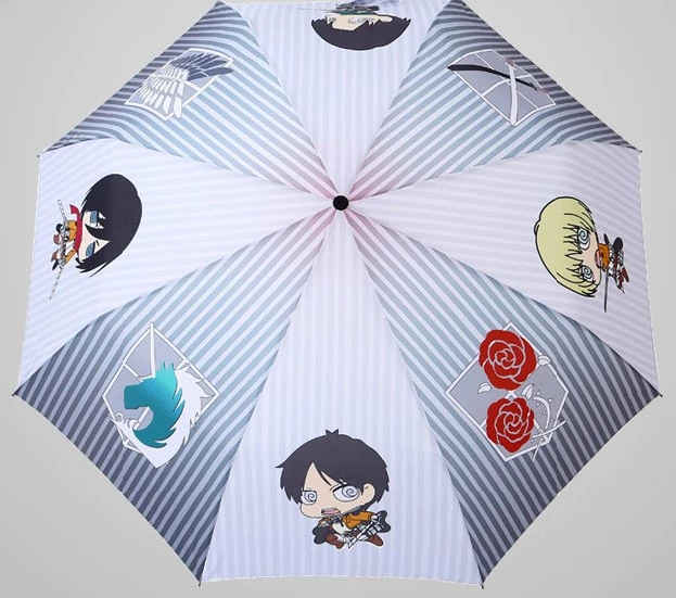 Cute Attack On Titan Cosplay Folding Umbrella