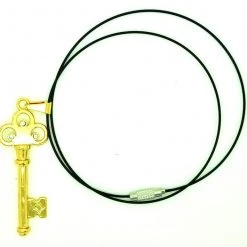 Gold Attack On Titan Eren Cosplay Key Necklace