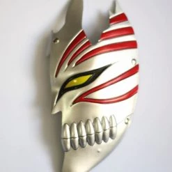 Gold Bleach Kurosaki Ichigo PVC Cosplay Half Mask