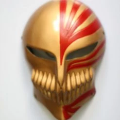 Gold Bleach Kurosaki Ichigo PVC Cosplay Mask