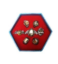 Golden Katekyo Hitman Reborn Cosplay Ring Set