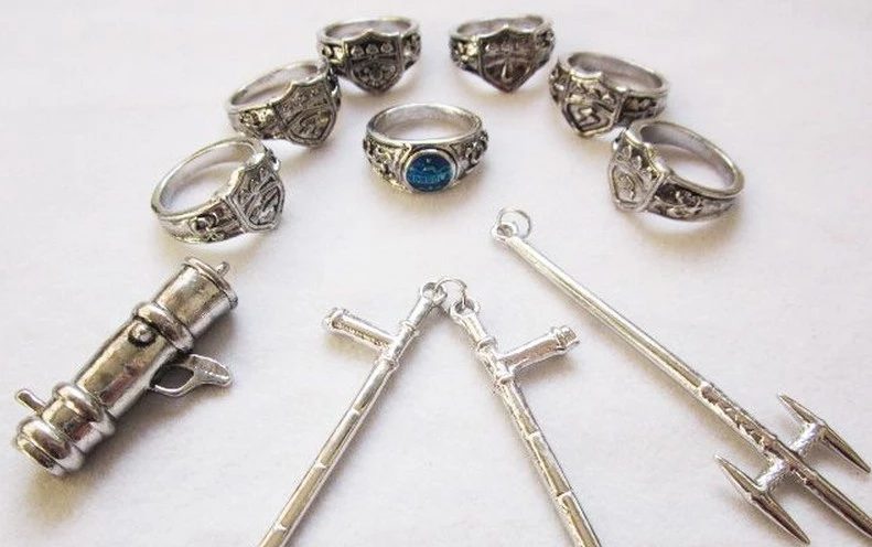 Katekyo Hitman Reborn Alloy Cosplay Weapon Ring Set