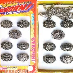 Katekyo Hitman Reborn Anime Ring Set