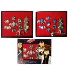 Katekyo Hitman Reborn Golden Alloy Anime Ring Set