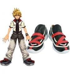 Kingdom Hearts II Roxaz Imitation Leather Cosplay Shoes