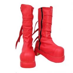 One Piece Perona Red Cosplay Boots