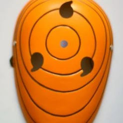 Orange Naruto Uchiha Madara Syaringan PVC Cosplay Mask