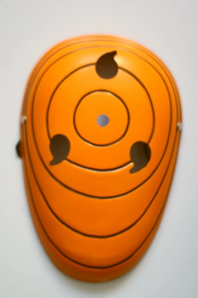 Orange Naruto Uchiha Madara Syaringan PVC Cosplay Mask