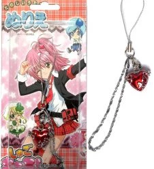 Red Shugo Chara Alloy Cosplay Phone Strap