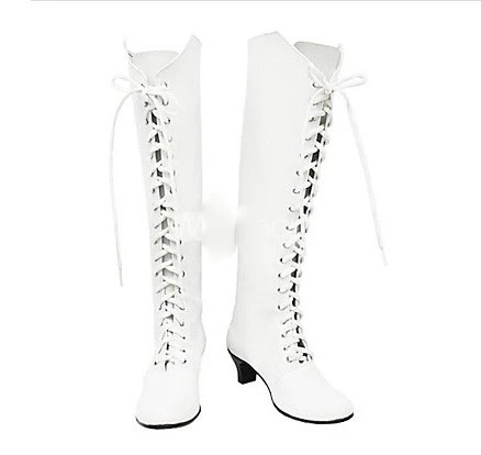 Rozen Maiden Kirakishou Imitation Leather Rubber Cosplay Boots - Image 2