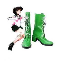 Sailor Moon Jupiter Lita Kino Imitation Leather Cosplay Boots