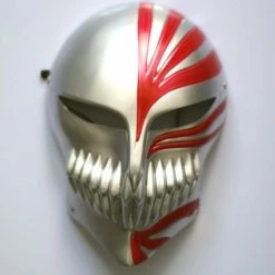 Silver Bleach Kurosaki Ichigo PVC Cosplay Hollow Mask